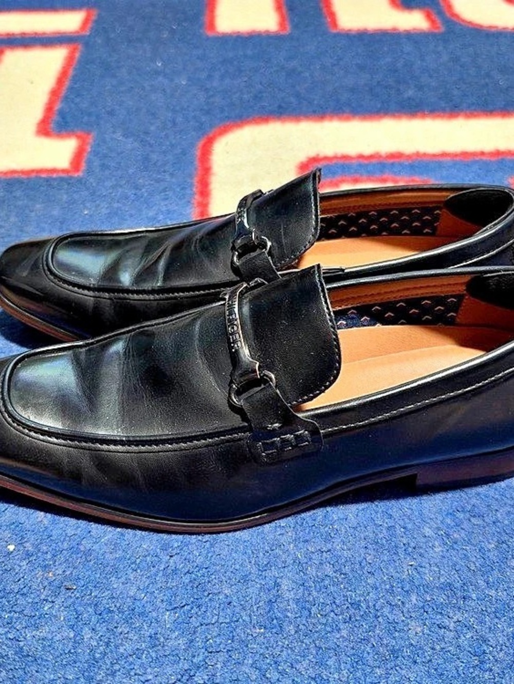 Tommy Hilfiger Black Senner Loafers Size 11